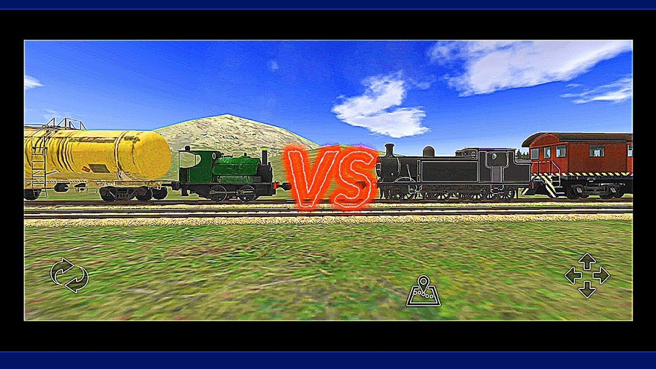 Train and rail yard - Simulator - The new locomotive vs Percy - #trenuri #trains