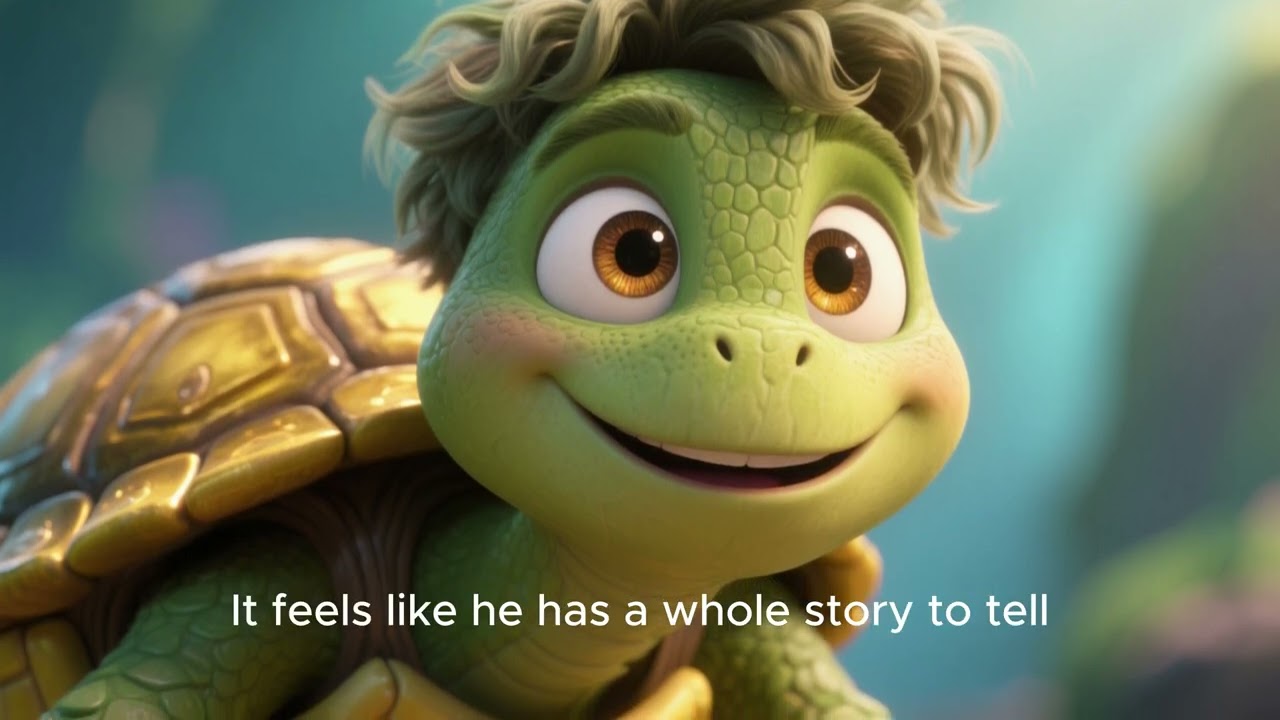 Magical Turtle – Whimsical Animated Character