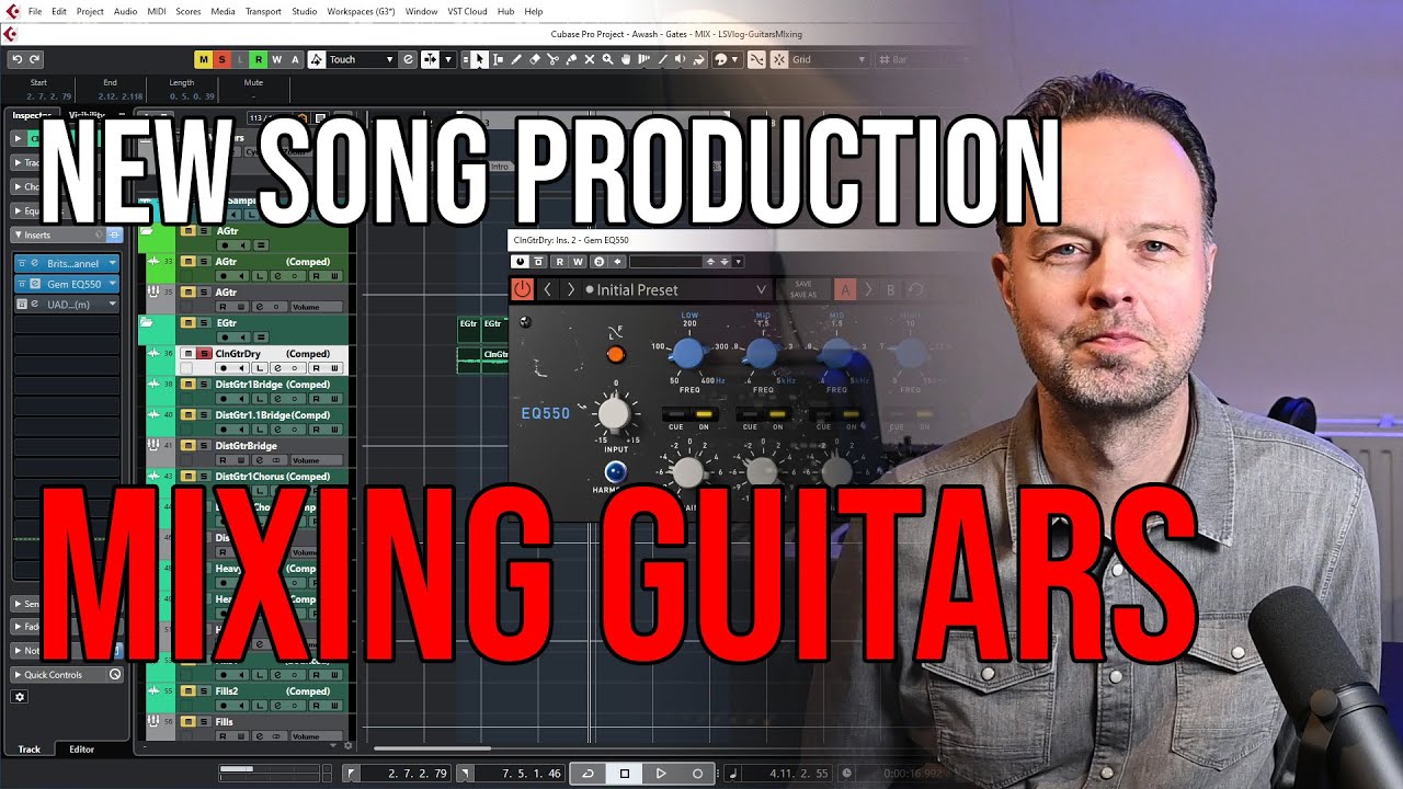 Микширование гитар в Cubase в домашней студии (S1E16)