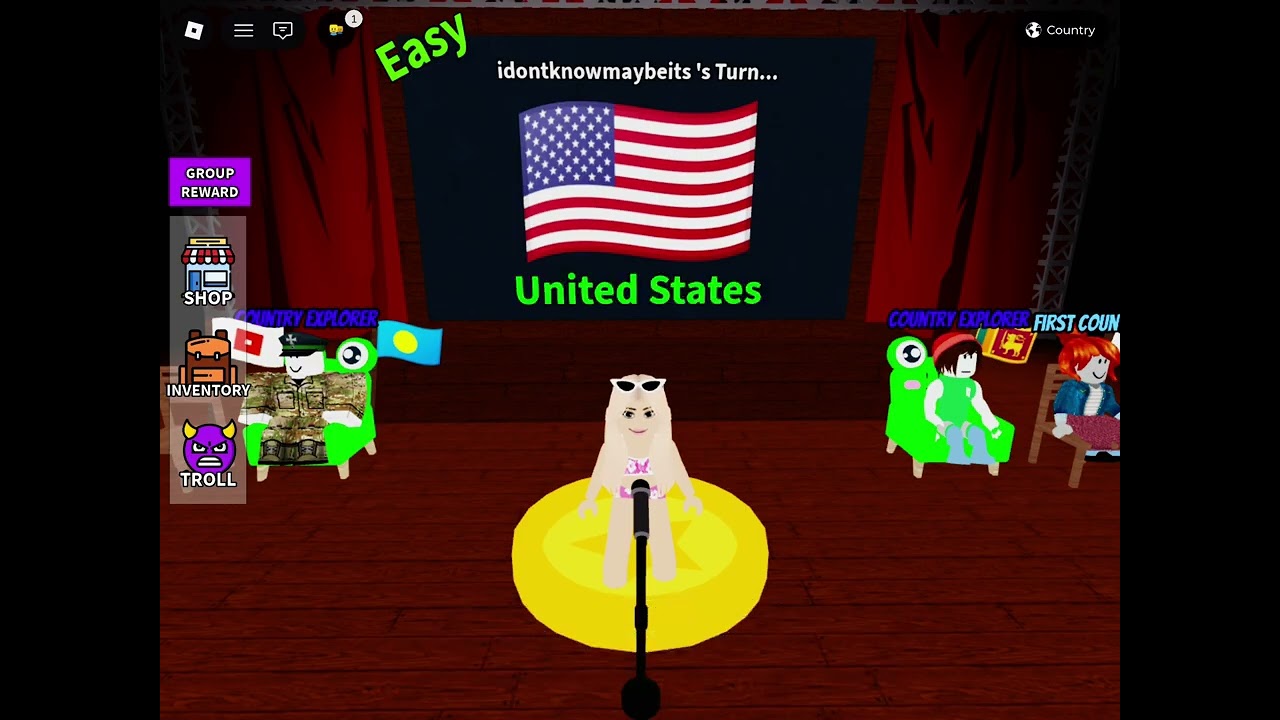Playing guess the flag