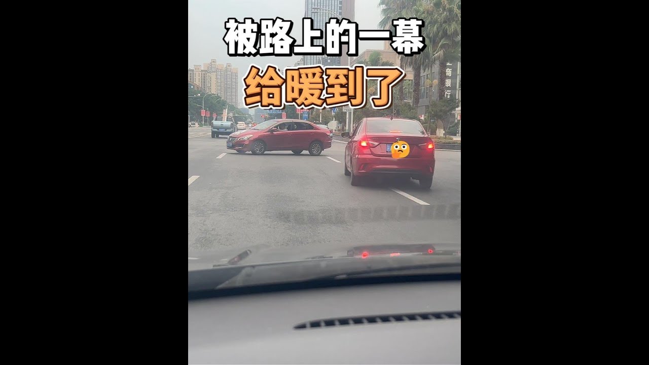 被路上的一幕给暖到了，多一点善意，就能多一份平安 #用车知识 #安全驾驶 #平安交通