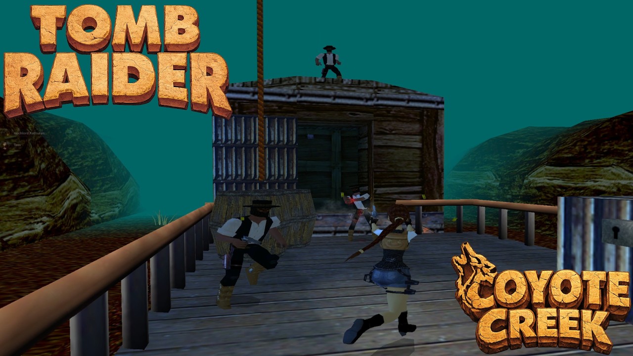 Tomb Raider 🦬Level Editor🦬 Coyote Creek 🦬02🦬 Zugfahrt mit einer Banditenbande