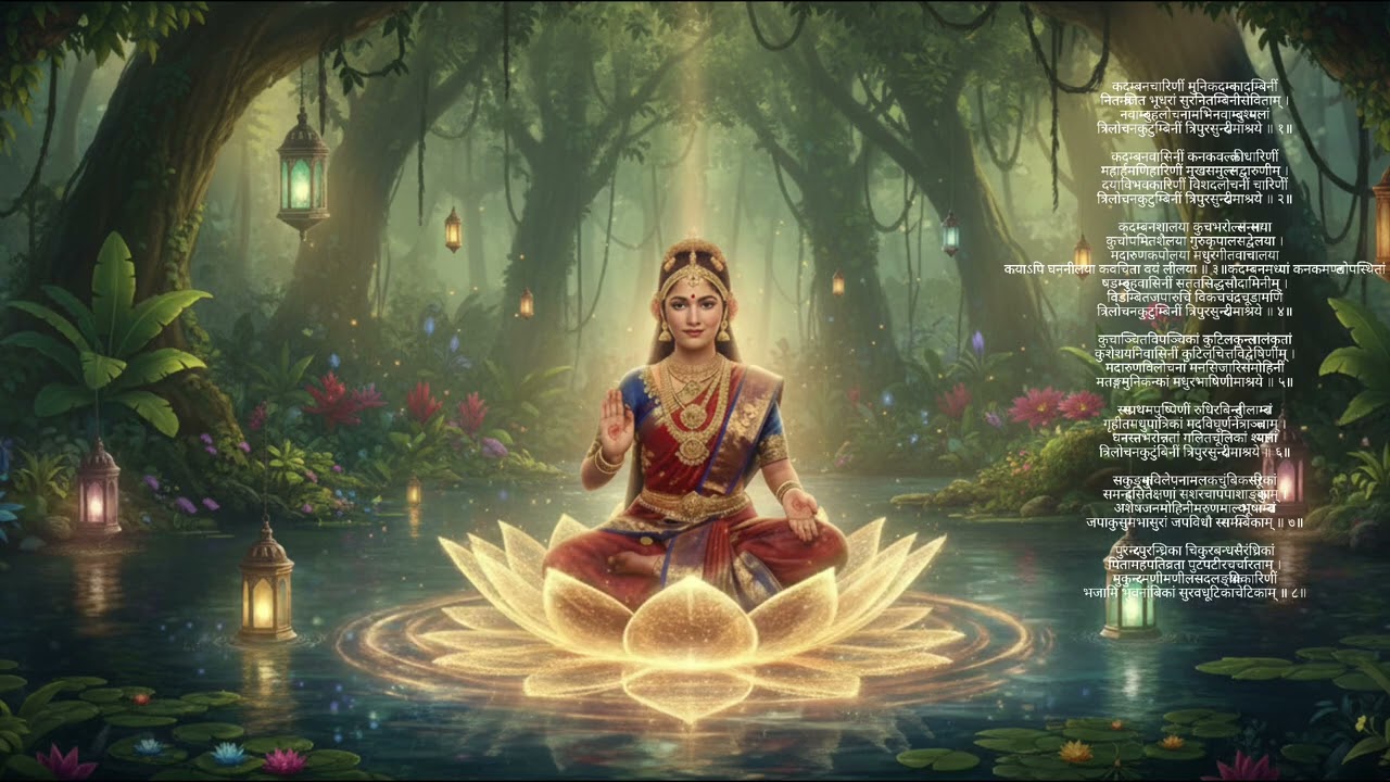 कदम्बवनचारिणीं मुनिकदम्बकादम्बिनींनितम्बजित भूधरां सुर🚩🕉🙏