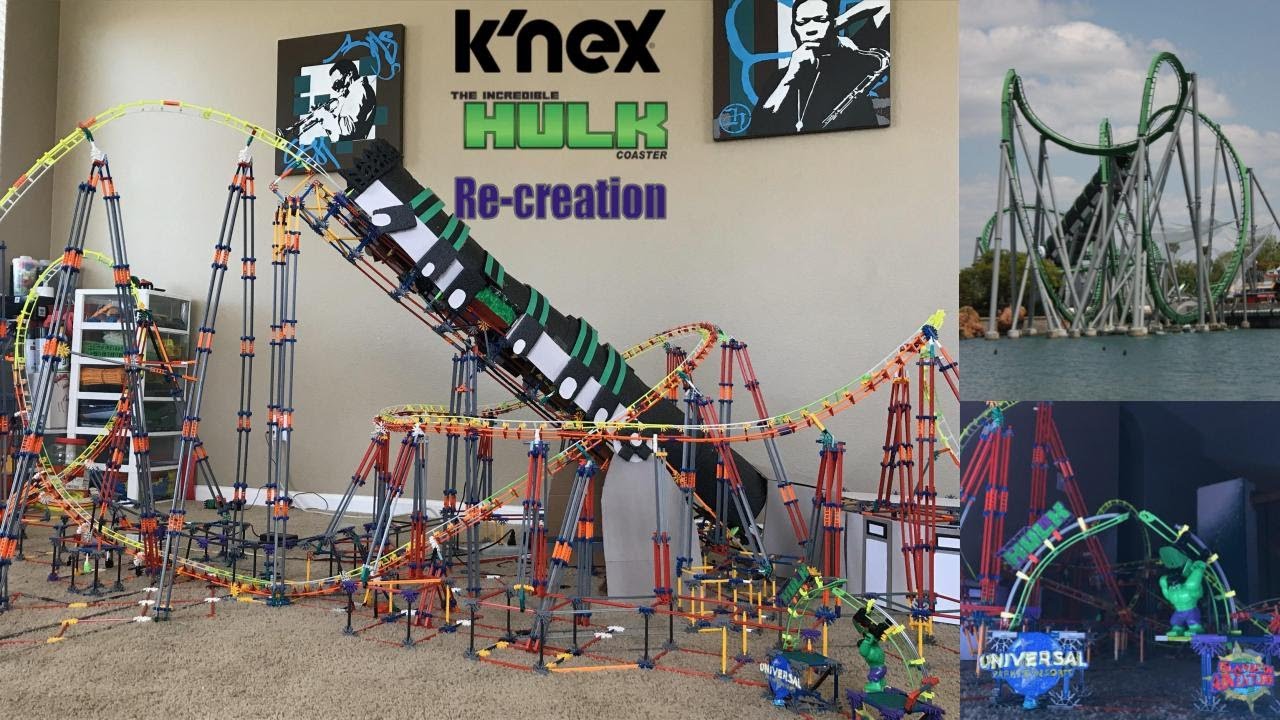 Incredible Hulk Coaster - A K'NEX Re-creation
