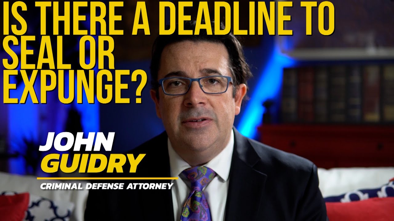 Is There a Deadline to Seal or Expunge a Criminal History?