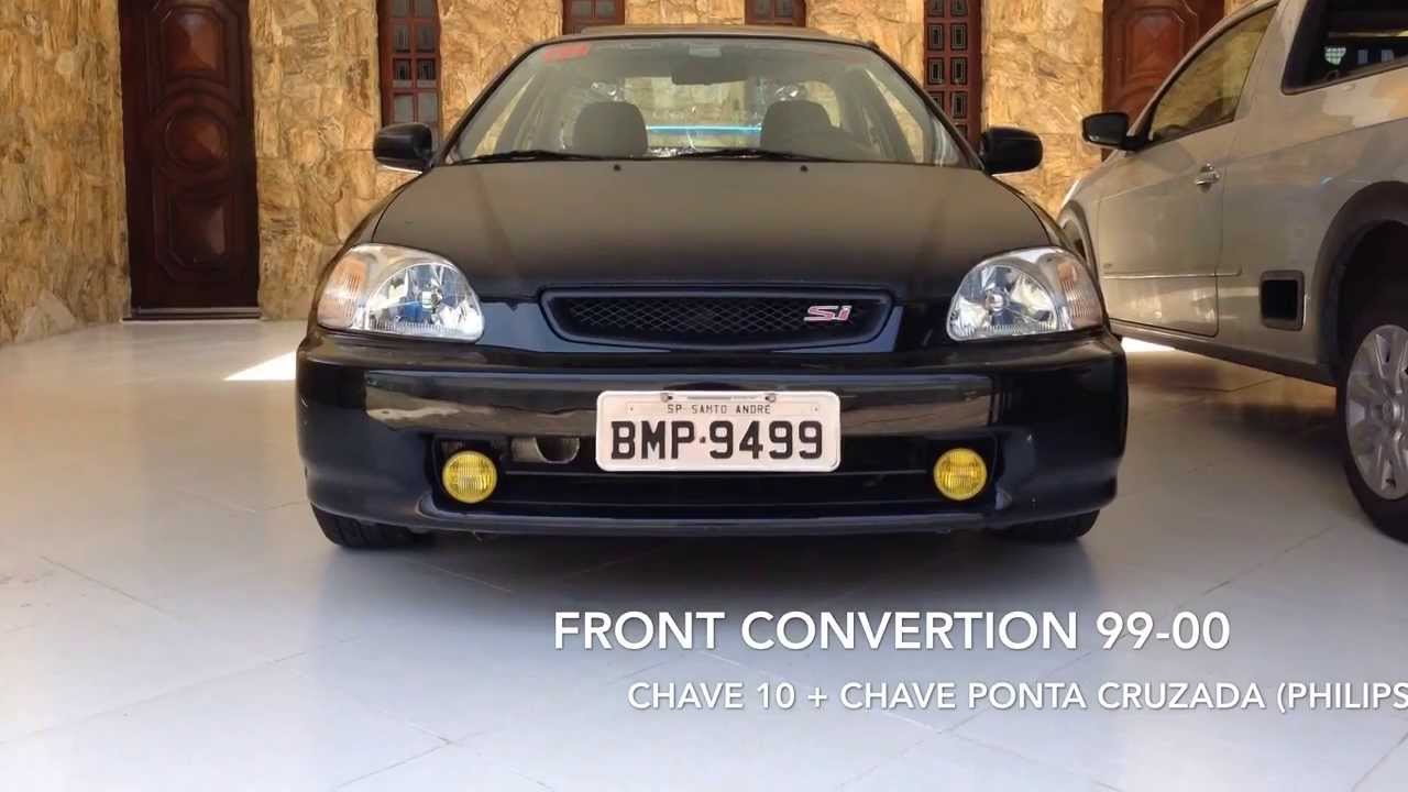 HONDACLUB - How to - Honda Civic Front Convertion 96-98 to 99-00