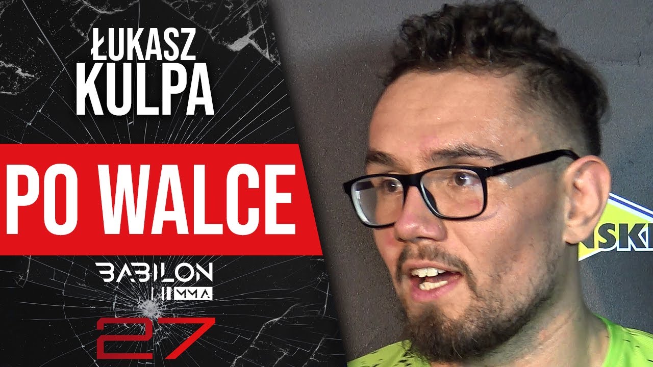 Łukasz Kulpa po szybkim poddaniu na gali Babilon MMA 27