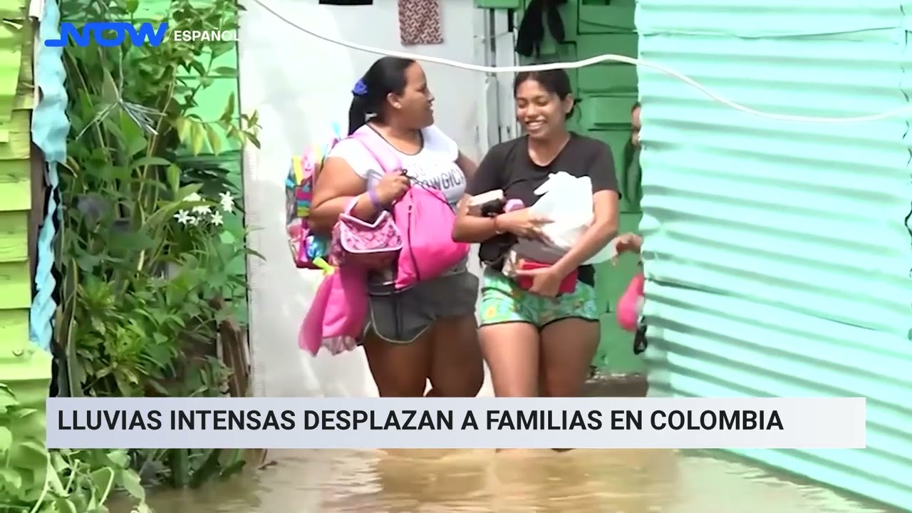 Lluvias intensas desplazan a familias en Colombia