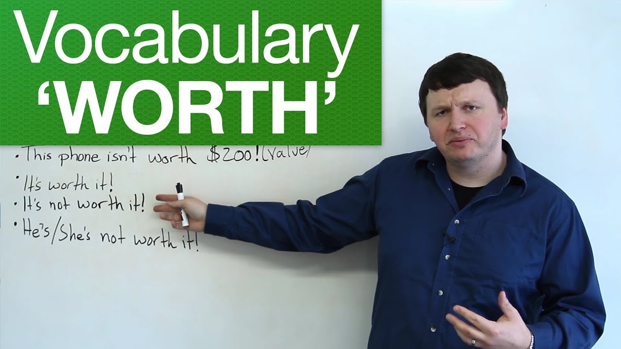 English Vocabulary - WORTH