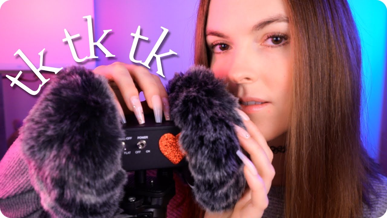 ASMR Tktk Sksk Chuko - Fluffy Ear Massage & 3Dio Case Scratching (+ subtle delay effect)