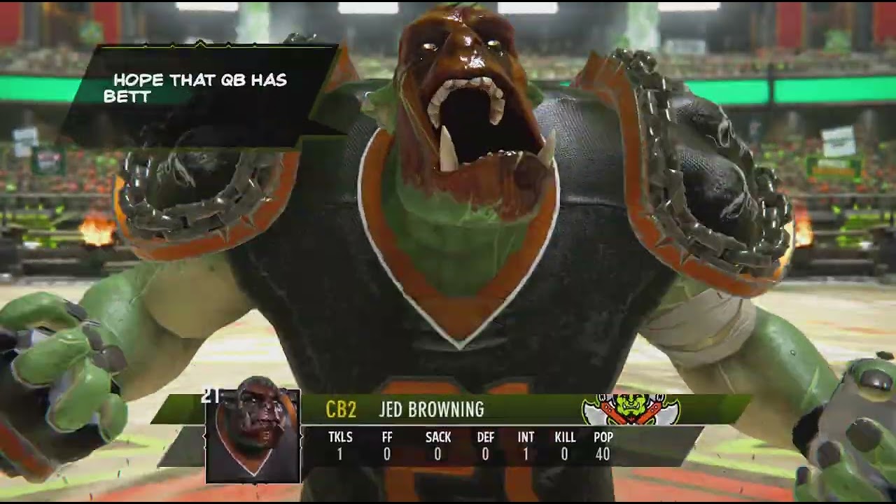 Mutant Football League 2 Game 067 Leaveland Burns vs Orcs Of Hazzard