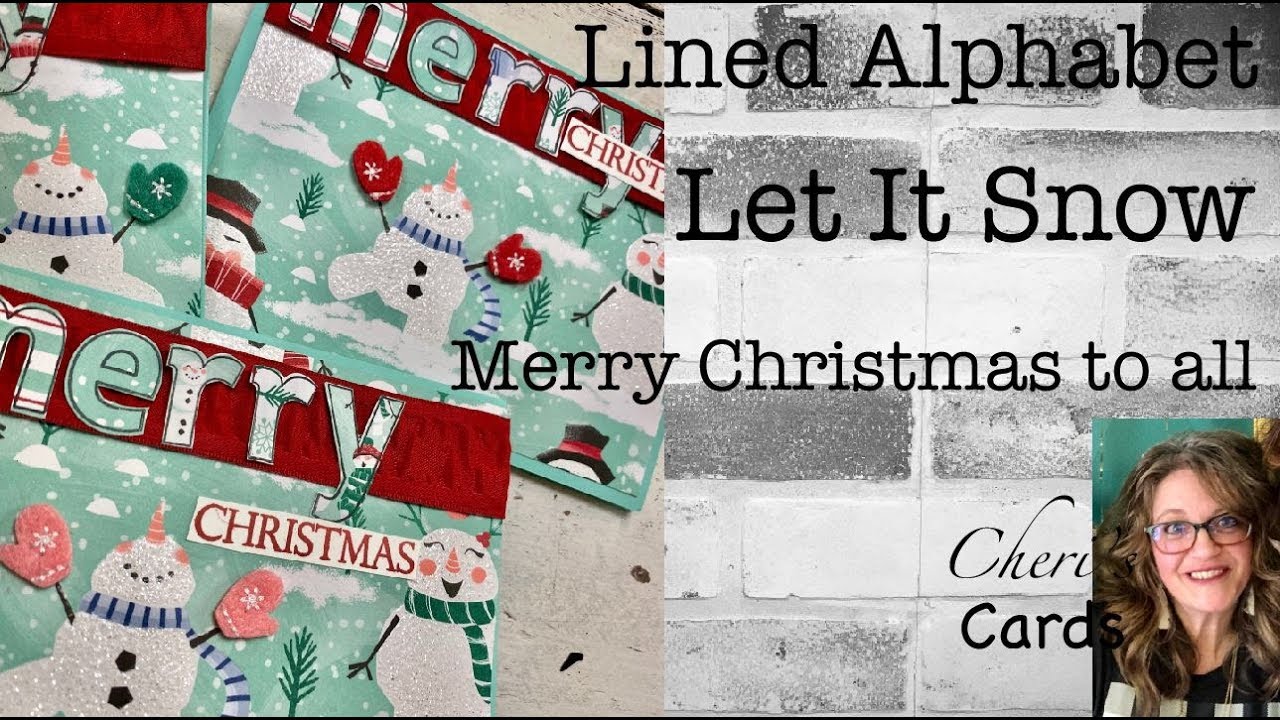 Let It Snow Quick Simple Card or Tags with Names Handmade Christmas