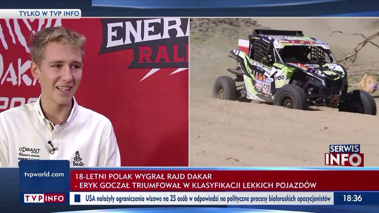 18-letni Polak wygrał popularny Rajd Dakar. Eryk Goczał zwycięzcą w klasie lekkich pojazdów