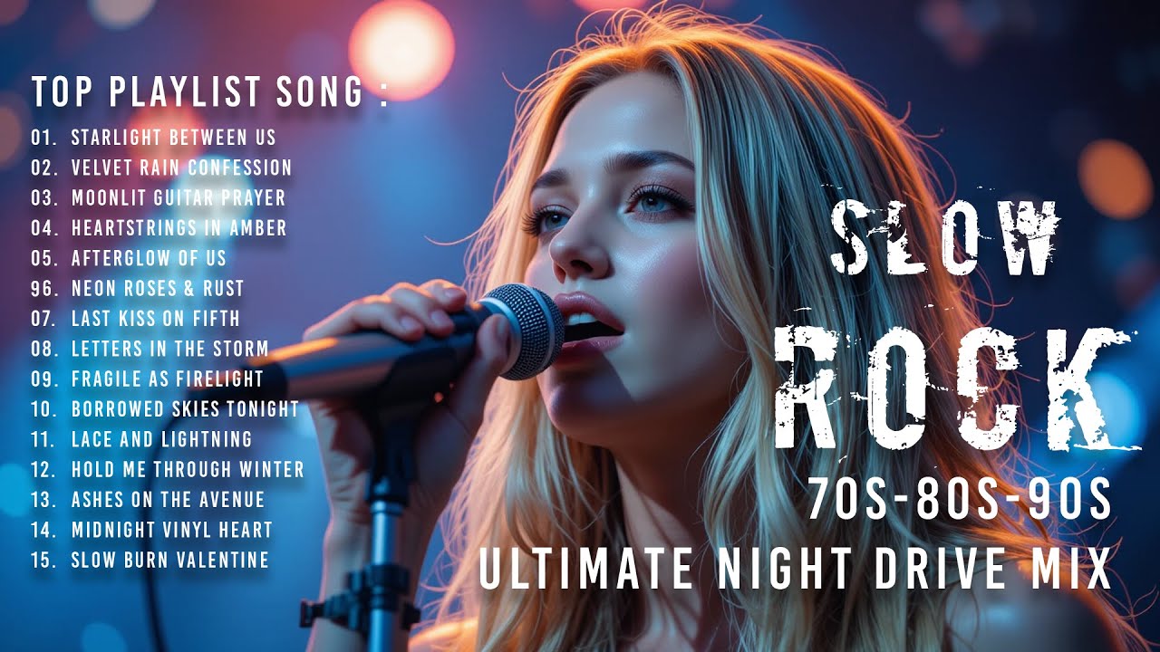 Slow Rock Ballads 70s 80s 90s – Ultimate Night Drive Mix | Romantic Rock, Power Ballads, HQ Audio
