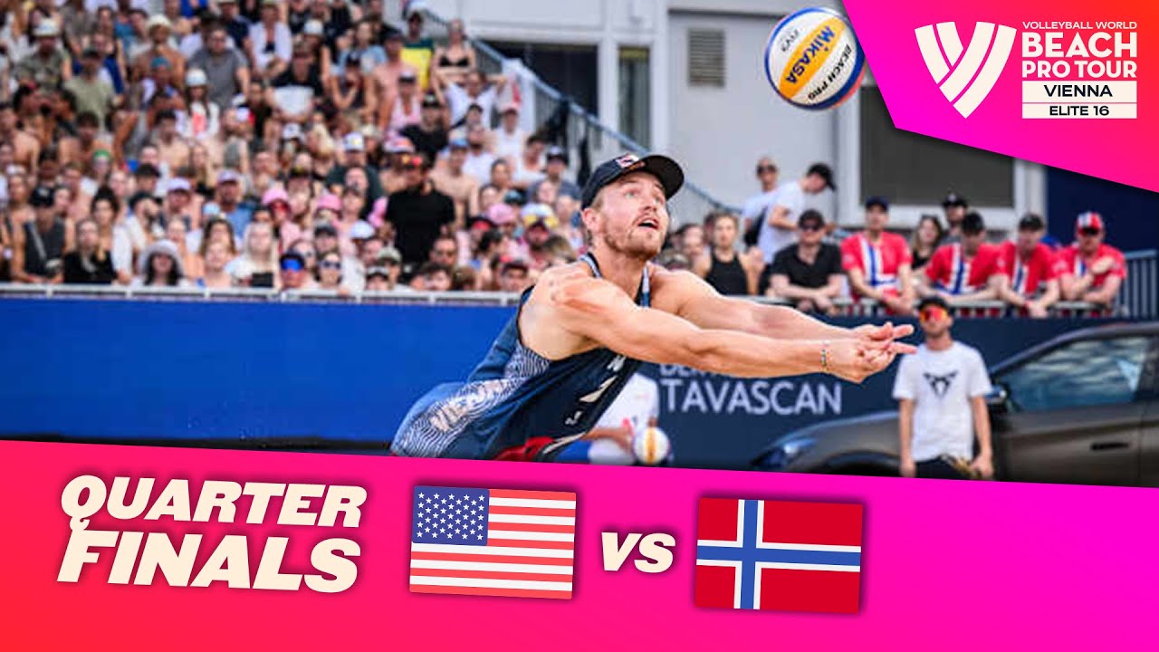 Partain/Benesh vs. Mol, A./Sørum, C. - Quarter Finals Highlights | Vienna 2024 #BeachProTour