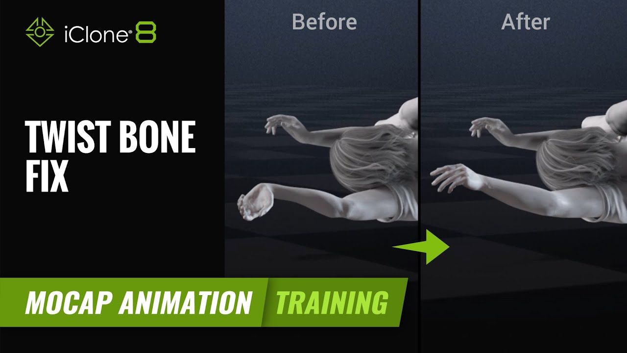 How to fix bone twist without destroying mocap data | Mocap Animation Course | iClone 8