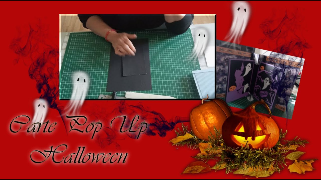 Carte Pop up Halloween ( KokorosaStudio ) #carterie #tutoscrap #scrapbooking  #halloween #popupcard