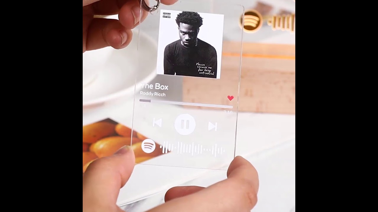 Placa de Acr&iacute;lico Spotify