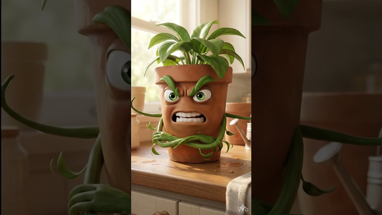 Растение 🌵 говорит в 3D-анимации #короткометражки #вирусные #тренды #ИИ