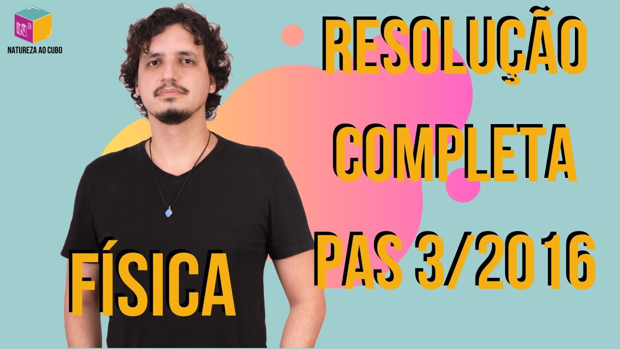 Resolução comentada - Todos os itens PAS 3 2016 - Física