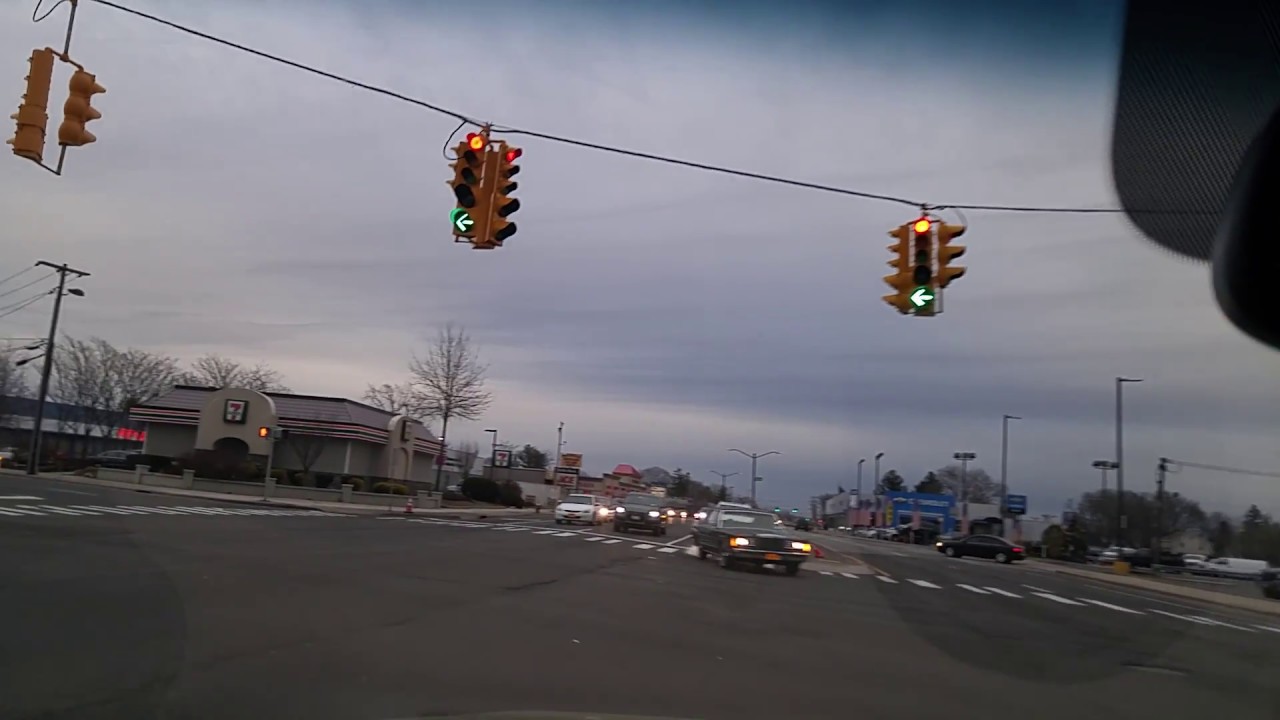Driving by Hicksville in Nassau,New York
