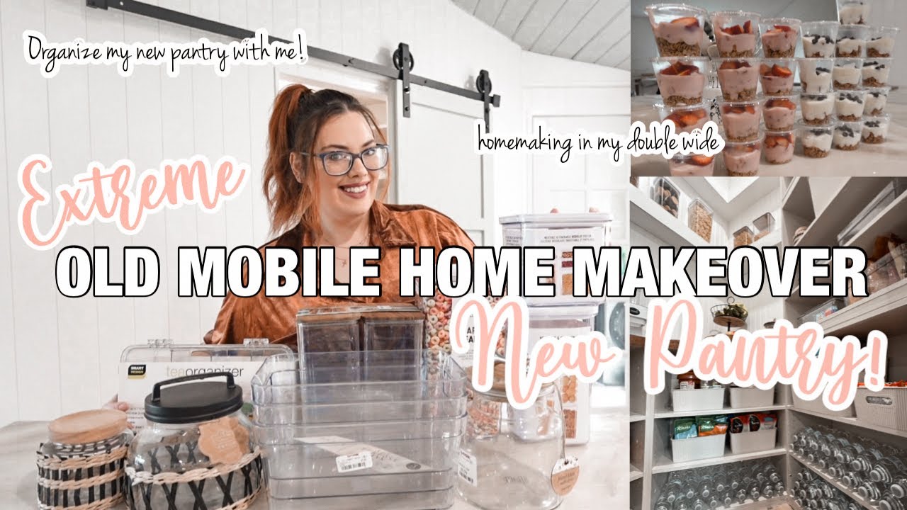*ORGANIZE MY NEW PANTRY WITH ME!* new pantry build | mobile home makeover | mobile home homemaking