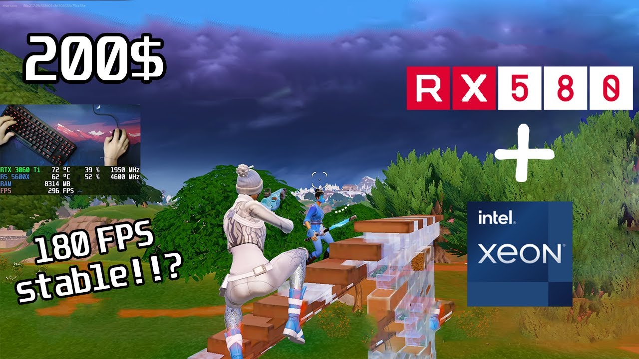 🚀 RX580 + E5 2680 V4 🚀 180 FPS stable!!? | Rankeds | Fortnite SEASON 4 · COMPETITIVE SETTINGS