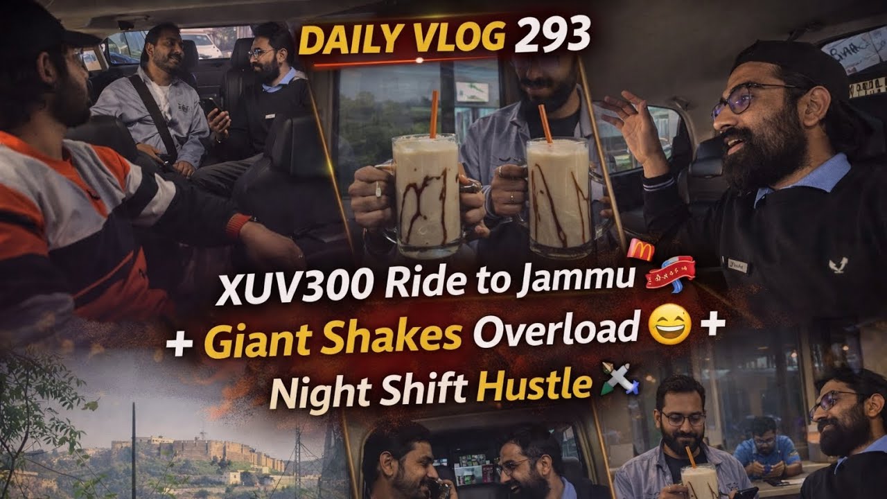 Jammu Trip with Brother in XUV300 🚗 Busy Work Day | Vlog 293