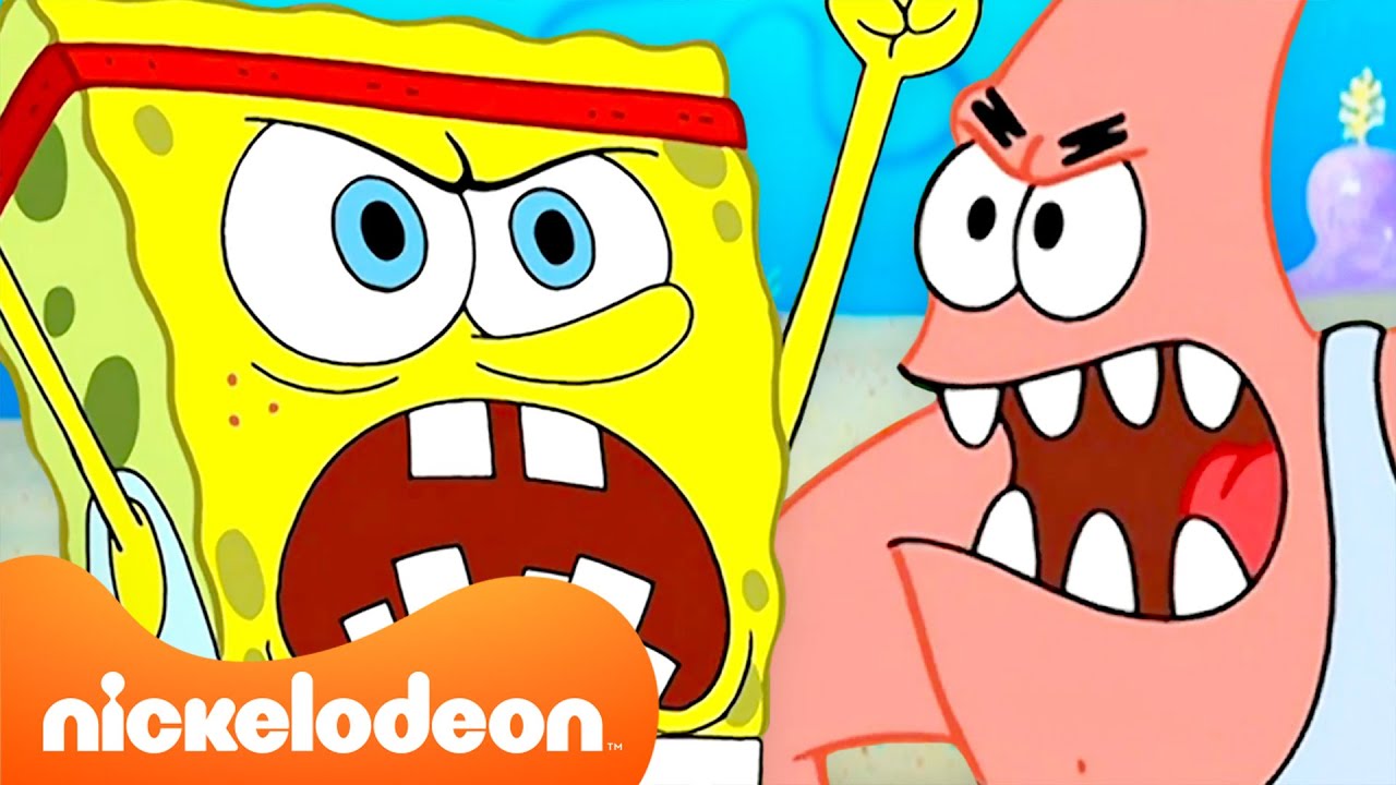 Губка Боб | Спанч Боб ссорится со ВСЕМИ друзьями целых 60 минут 👊 | Nickelodeon Cyrillic