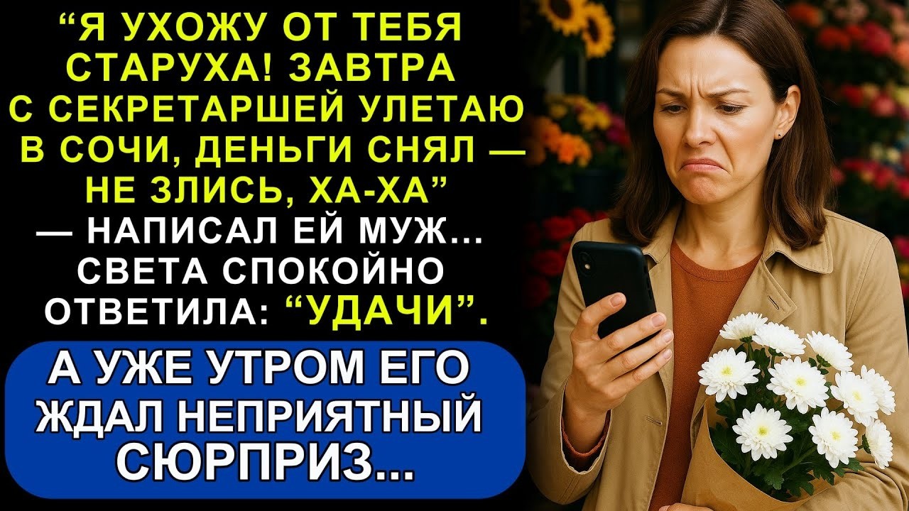 Муж Сбежал с Молодой Любовницей и Опустошил Счёт — Но Не Знал, Что Жена Уже Всё Предусмотрела