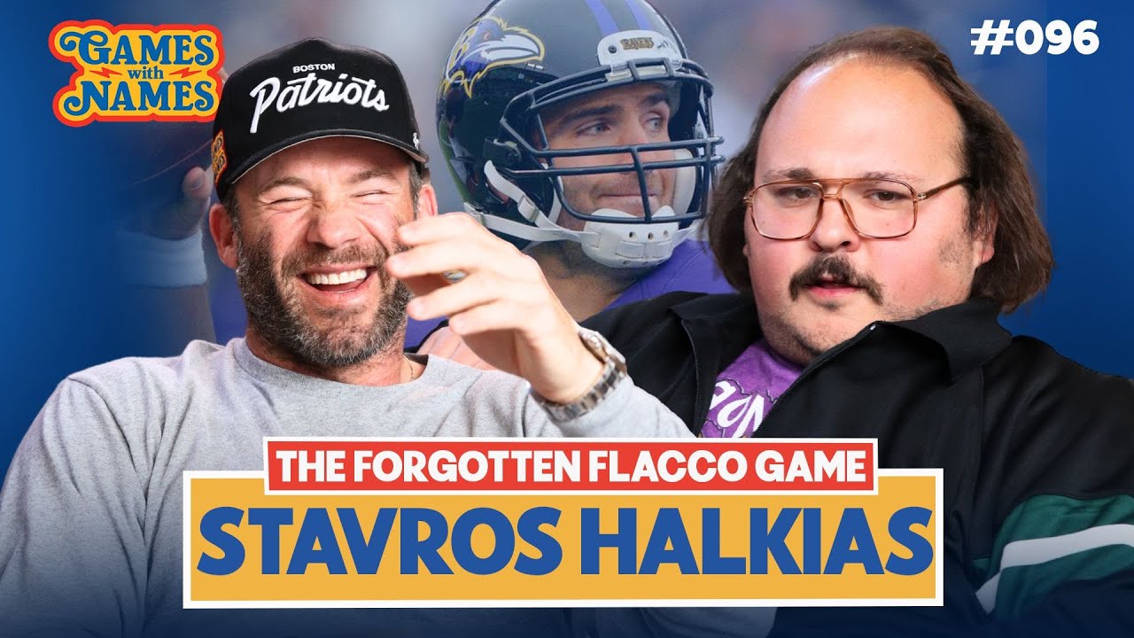 Stavros Halkias Talks Joe Flacco Beating Brady on the Ravens’ Super Bowl Run | Games With Names
