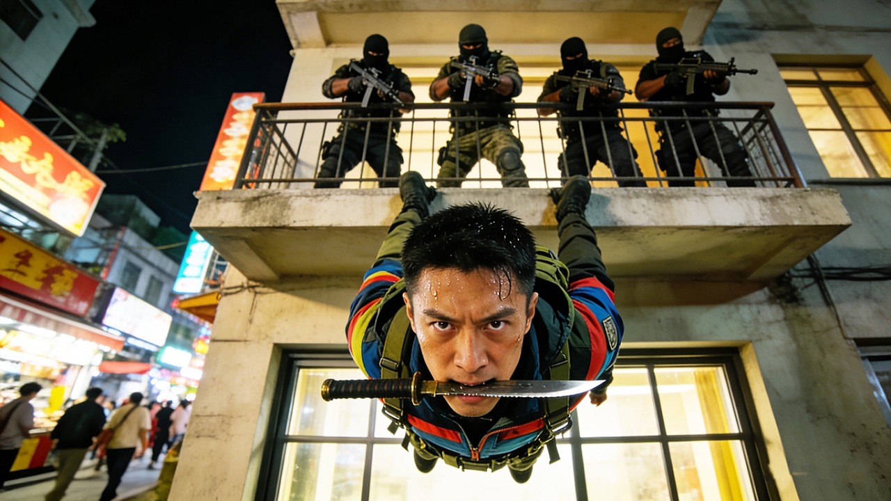 【Chinese Drama】特種兵王出行竟遭犯罪組織尾隨追殺！兵王當場識破！引到僻靜巷口秒開戰鬥模式！#battle #反转 #动作