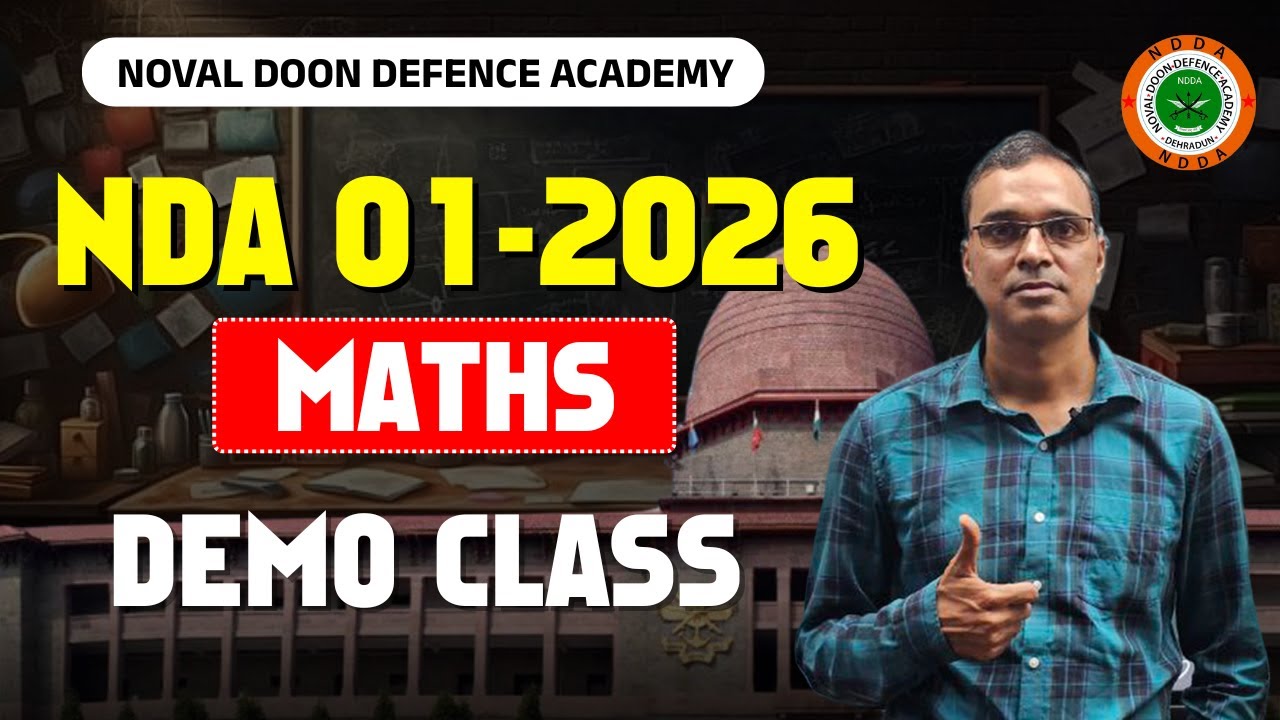 NDA 1 2026 NDA MATHS DEMO By Noval Doon Defence Academy | NDA 1 2026  #ndaexam