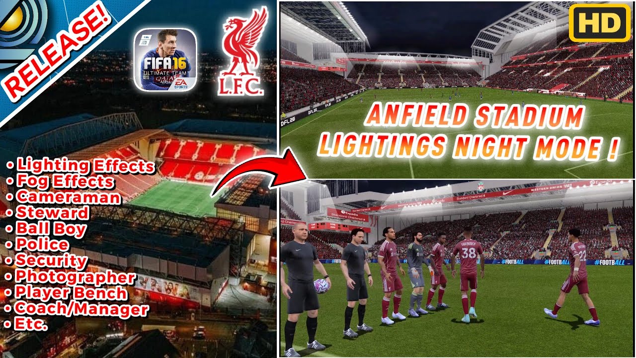 НАКОНЕЦ-ТО ВЫПУСТИТЕ ❗ НОЧНОЙ РЕЖИМ СТАДИОНА «ЭНФИЛД» ДЛЯ FIFA 16 MOBILE