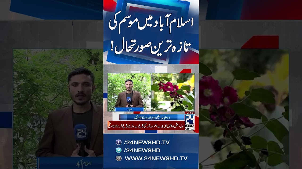 Weather Update: Rain Likely in Islamabad Today | 24 News HD