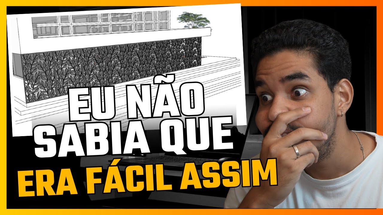 Como fazer painel perfurado 3D no sketchup