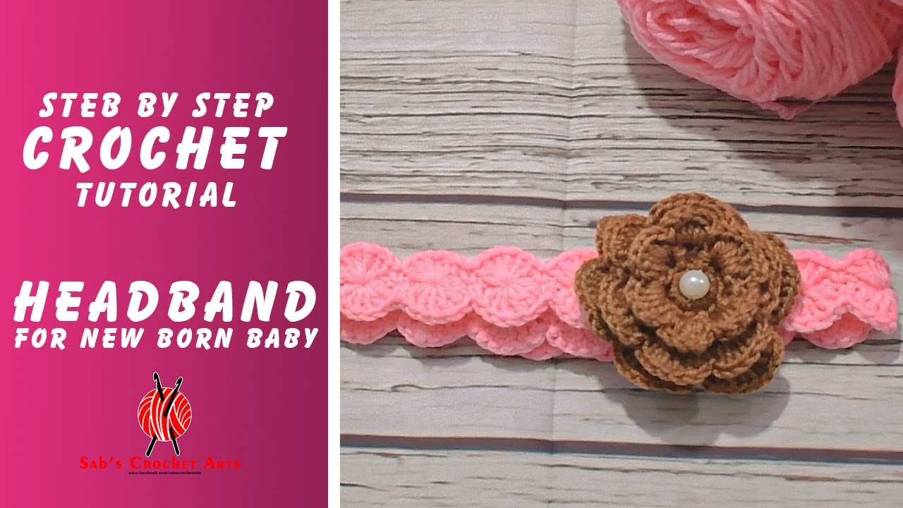 Make A Cute Headband For Your Newborn With This Easy Crochet Tutorial By Sabs Crochet Arts