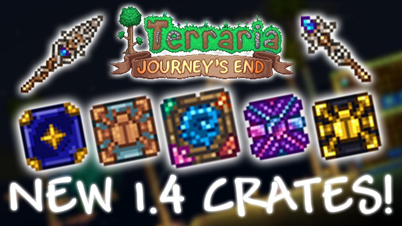 ALL Terraria 1.4 CRATES and How To Get Them! | NEW Items, WEAPONS, ACCESSORIES and MORE!