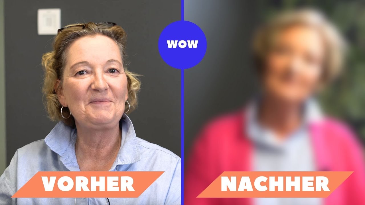 😮‍💨 Sie bekommt nach 50 Jahren eine extreme Verwandlung! Tschüss zu dünnem und glanzlosen Haar