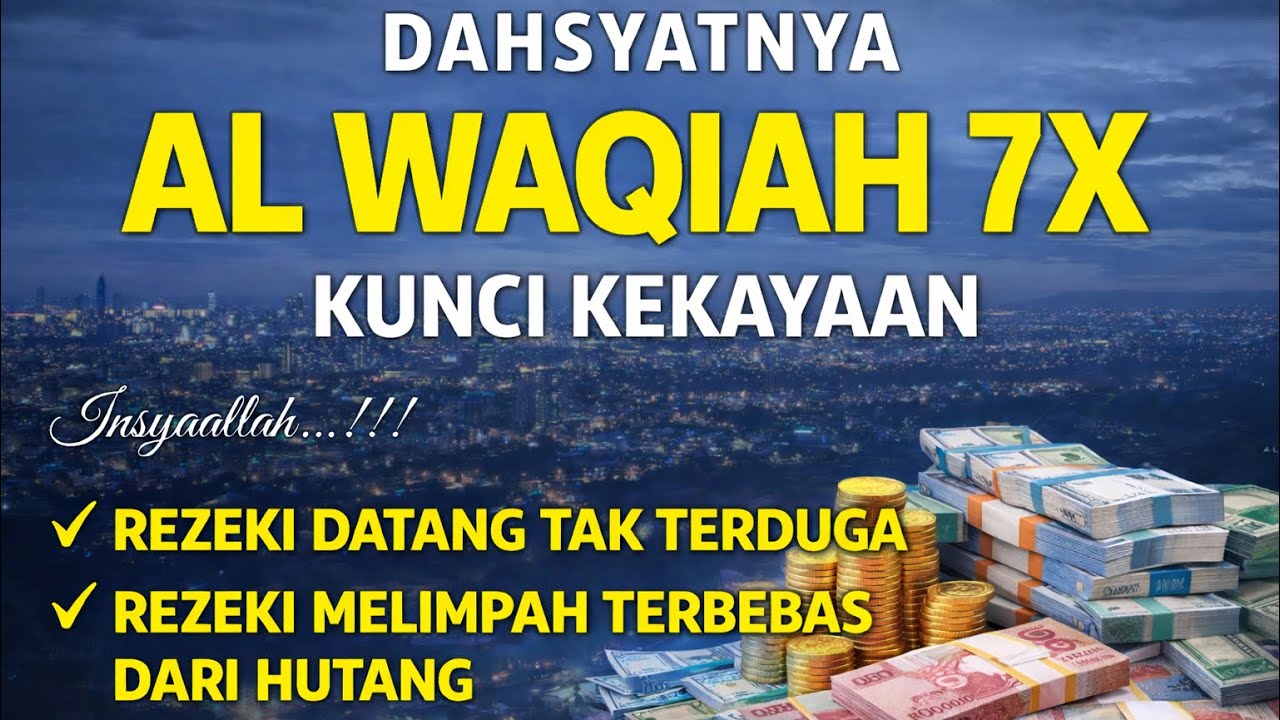 DAHSYATNYA AL WAQIAH 7X | KUNCI KEKAYAAN