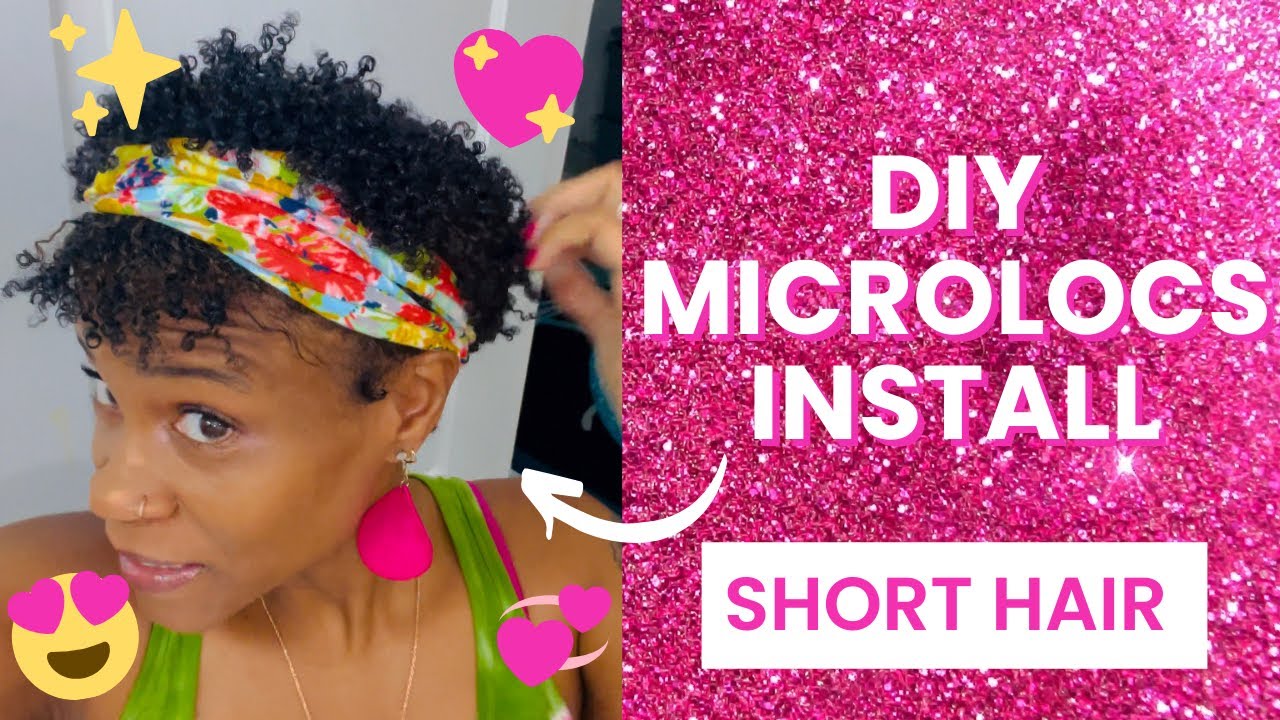 DIY MICROLOCS INSTALL SHORT HAIR  | MICRO LOCS ON SHORT HAIR | NO GRID | MICRO TWO STAND TWIST