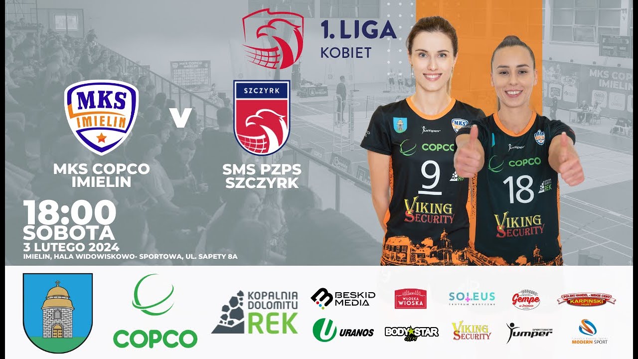 I LIGA KOBIET: MKS COPCO Imielin - SMS PZPS Szczyrk
