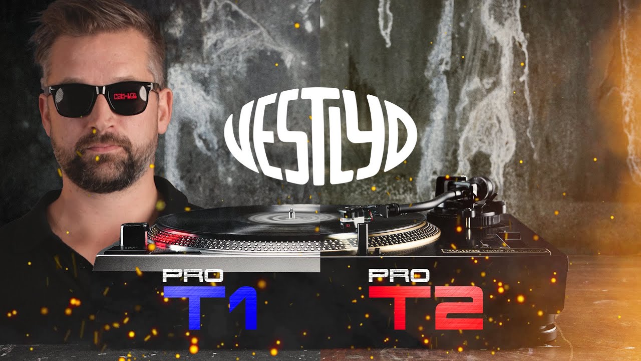 Vestlyd Pro T1 & T2 vinylspelare – Retro design, modern teknik