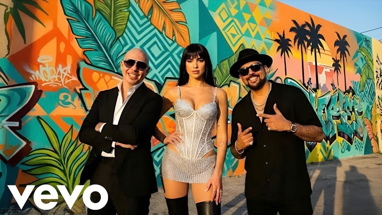 dua lipa ft.sean Paul &pitbull-Fire in the night(lyrics music vedio 2026)