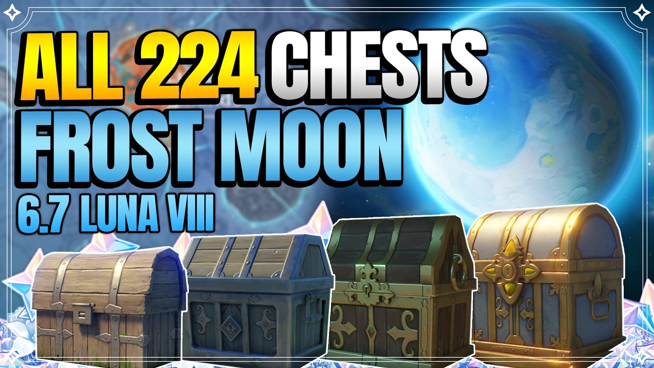 ALL Chest Locations in Frost Moon 6.7 Luna 8 | In Depth Follow Along |【Genshin Impact】