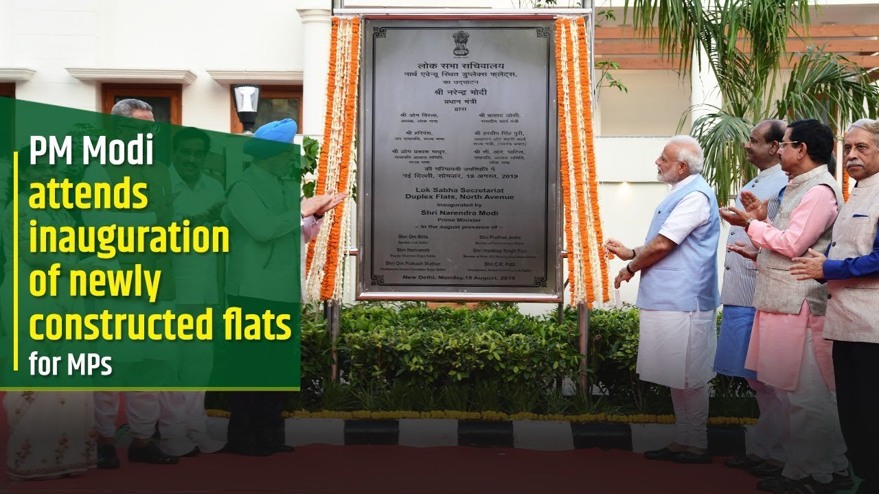PM Modi inaugurates newly constructed flats for MPs