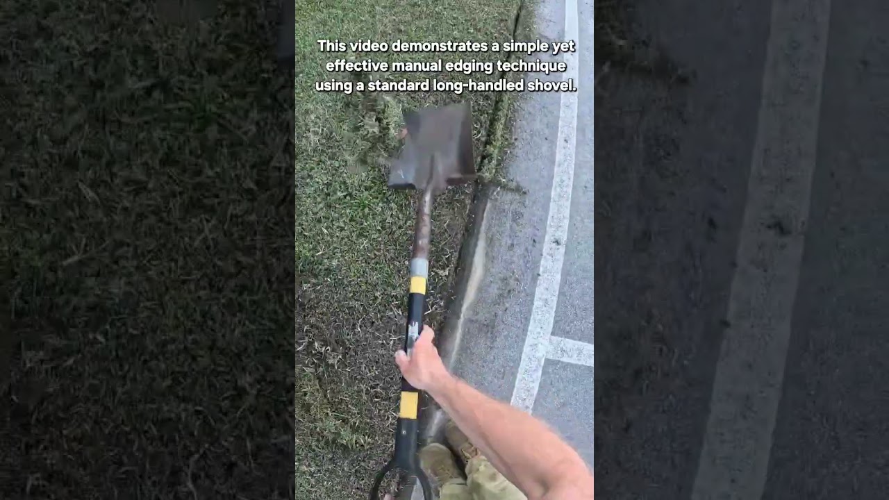 How to Edge Your Lawn Like a Pro with Just a Shovel | Simple Landscaping Hack