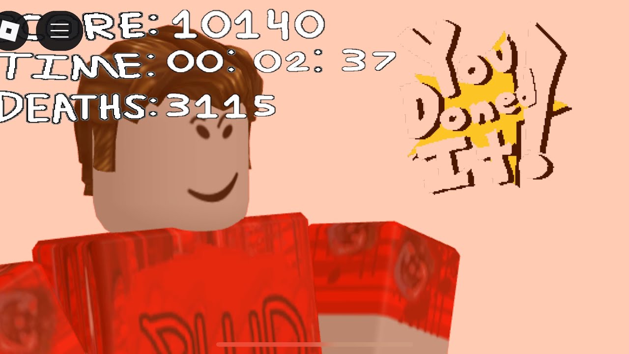 Blud Obby Enphoso winning run on mobile (After timer was decreased from 3:00-2:10)