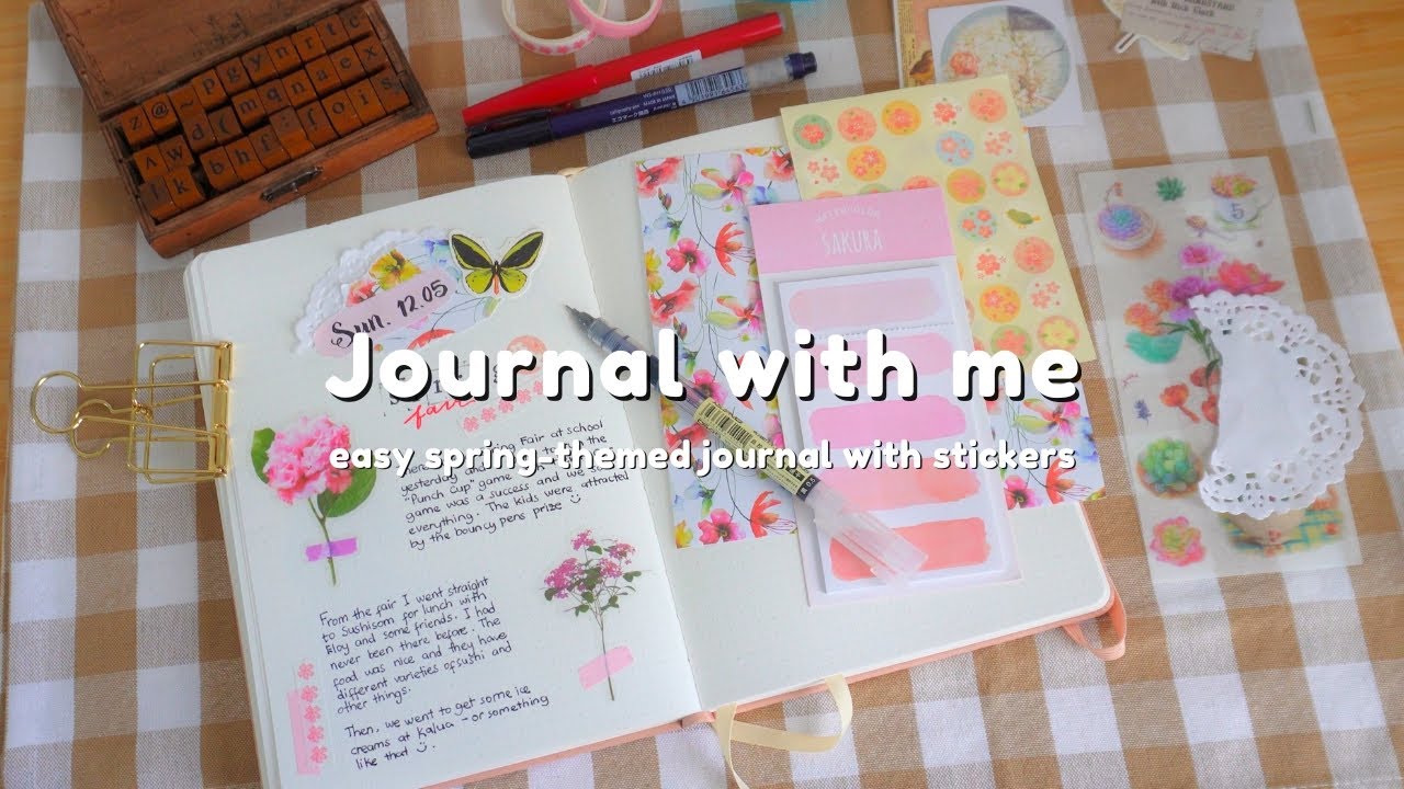 Spring-Themed Journal With Me ✨ | Pen Pal Stationery Haul