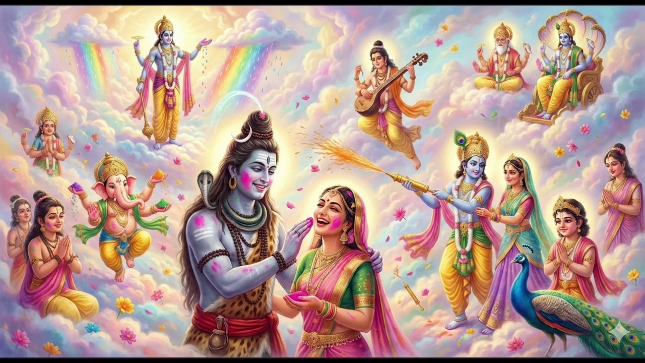 देवों की दिव्य होली: स्वर्ग लोक में होली का उत्सव | Raag Kafi | Devotional Holi Song 2026